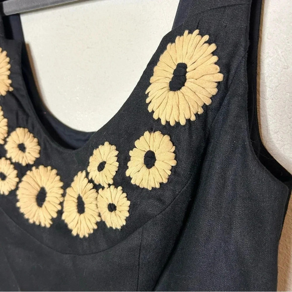 Etcetera Linen Blend Little Black Dress for Warmer Weather Size 2 - Picture 3 of 8